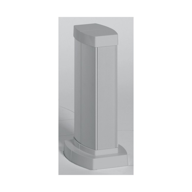 653021 - Snap-On мини-колонна алюминиевая с крышкой из алюминия, 2 секции, высота 0,3 метра, цвет алюминий Legrand