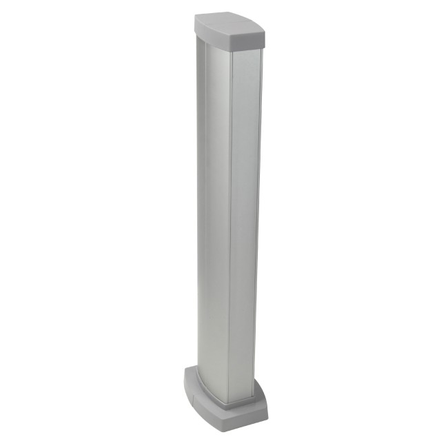 653024 - Snap-On мини-колонна алюминиевая с крышкой из алюминия, 2 секции, высота 0,68 метра, цвет алюминий Legrand