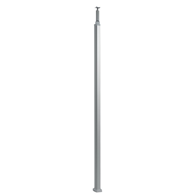 653031 - Snap-On колонна алюминиевая с крышкой из алюминия 2 секции 2,77 метра, с возможностью увеличения высоты колонны до 4,05 метра,  цвет алюминий Legrand