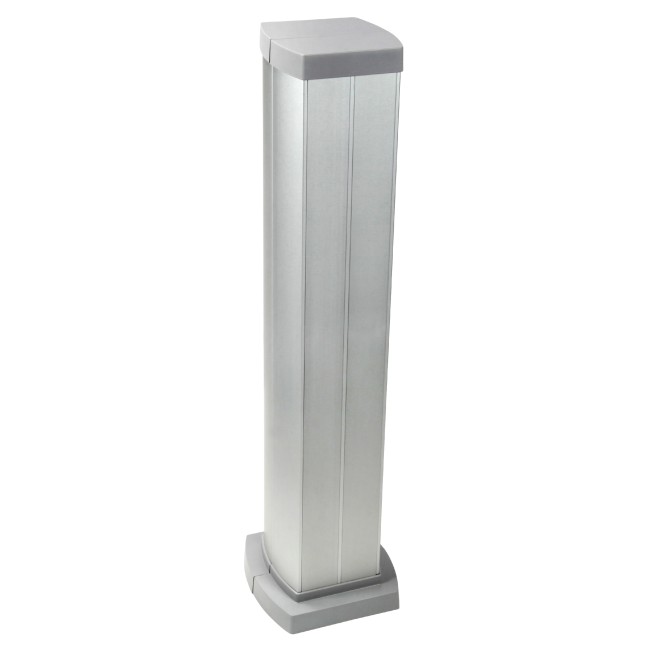 653044 - Snap-On мини-колонна алюминиевая с крышкой из алюминия 4 секции, высота 0,68 метра, цвет алюминий Legrand