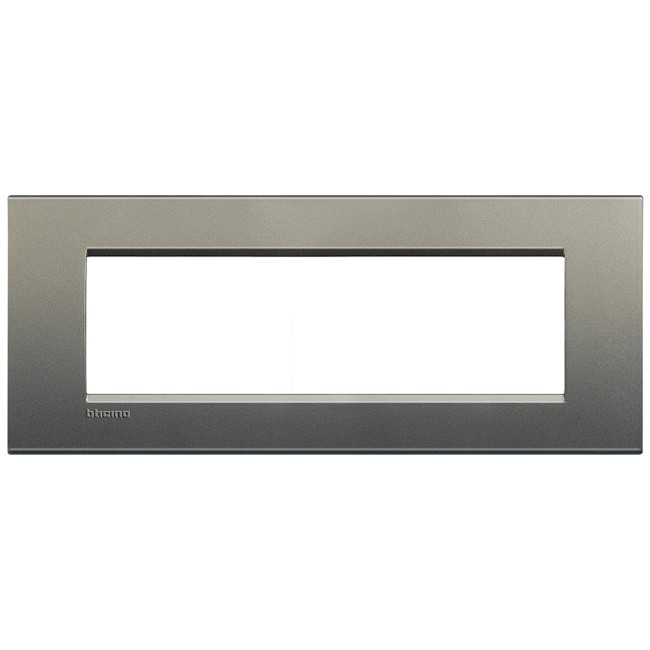 LivingLight Рамка прямоугольная, 7 модулей, цвет Серый шелк