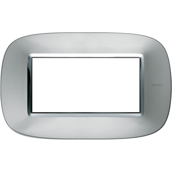 Axolute декоративные накладки в форме эллипса, металлизированные, цвет зеркальный алюминий, на 4 модуля