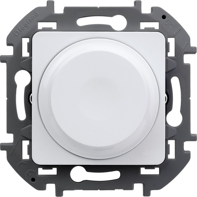 Светорегулятор поворотный без нейтрали 300Вт - INSPIRIA - белый, 673790