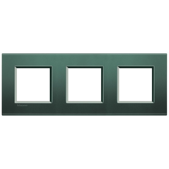LivingLight Рамка прямоугольная, 3 поста, цвет Зеленый шелк