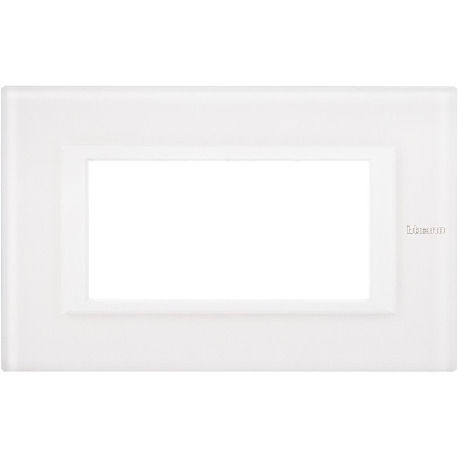 Axolute декоративные накладки прямоугольной формы, White, цвет белое стекло, на 4 модуля