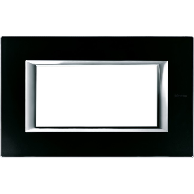 Axolute декоративные накладки прямоугольной формы, стекло, цвет черное стекло, на 4 модуля