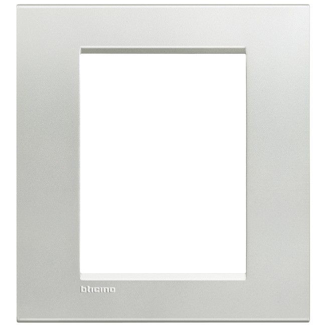 LivingLight Рамка прямоугольная, 3+3 модуля, цвет Серебро