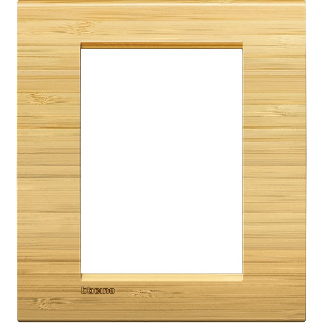 LivingLight Рамка прямоугольная, 3+3 модуля, цвет Бамбук