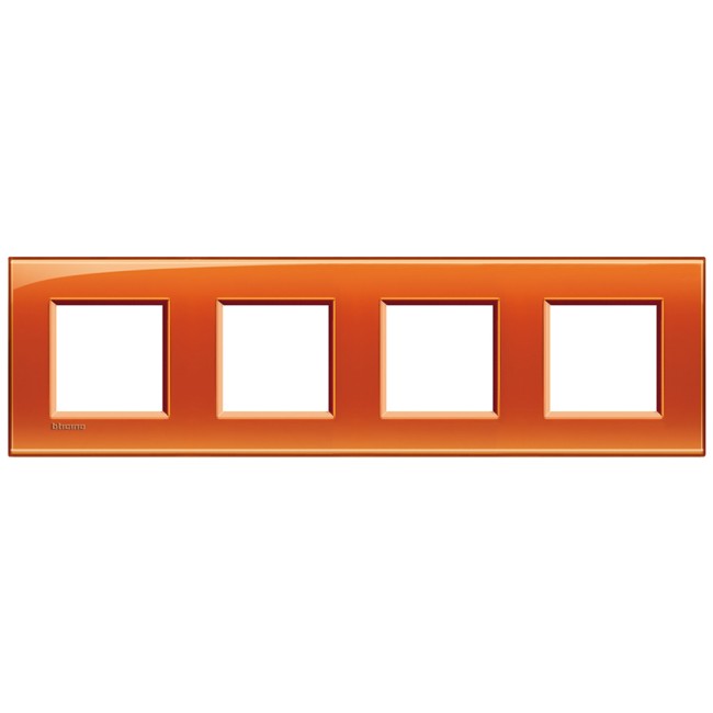 LivingLight Рамка прямоугольная, 4 поста, цвет Оранжевый