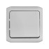 Выключатель 1-клавишный кнопочный Legrand QUTEO, открытый монтаж, серый, 782335