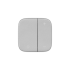 Накладка на светорегулятор кнопочный Legrand VALENA ALLURE, скрытый монтаж, алюминий, 752087