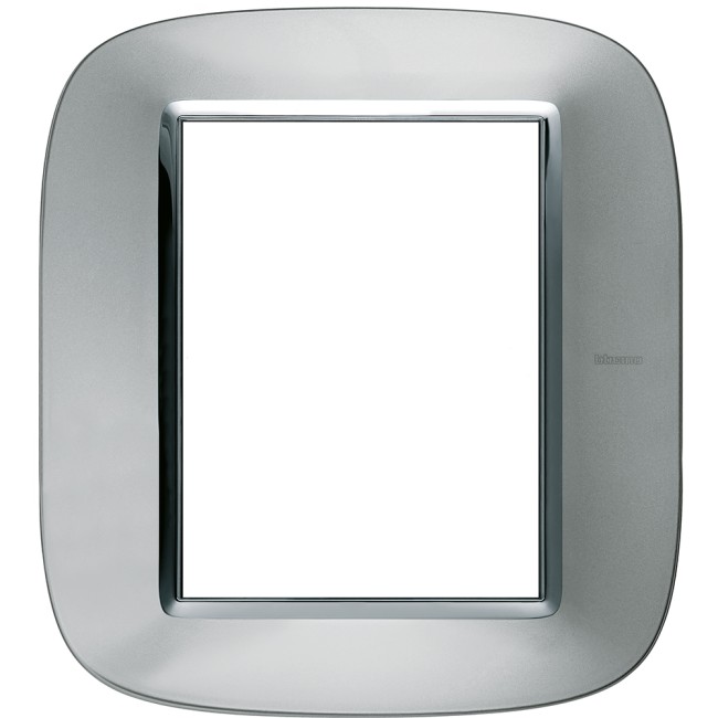 Axolute декоративные накладки в форме эллипса, металлизированные, цвет зеркальный алюминий, на 3+3 модуля