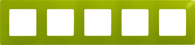 Рамка 5 постов Legrand ETIKA, зеленый папоротник, 672545