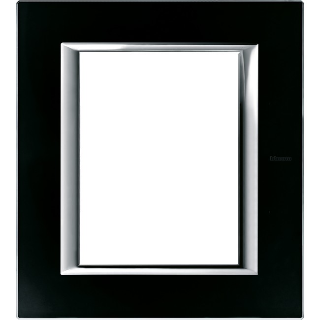 Axolute декоративные накладки прямоугольной формы, стекло, цвет черное стекло, на 3+3 модуля