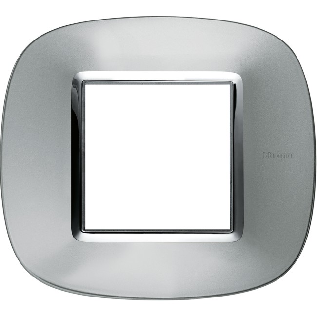 Axolute декоративные накладки в форме эллипса, металлизированные, цвет зеркальный алюминий, на 2 модуля